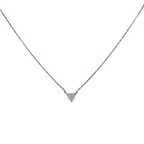 Opal Taşlı Mini Kalp Kolye