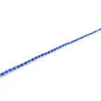 Kadın Gümüş Safir Görünümlü İnce Suyolu Bileklik imitasyon su yolu Pırlanta 925 ayar