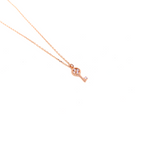 Kadın Gümüş Mini Anahtar Kolye 925 ayar rose