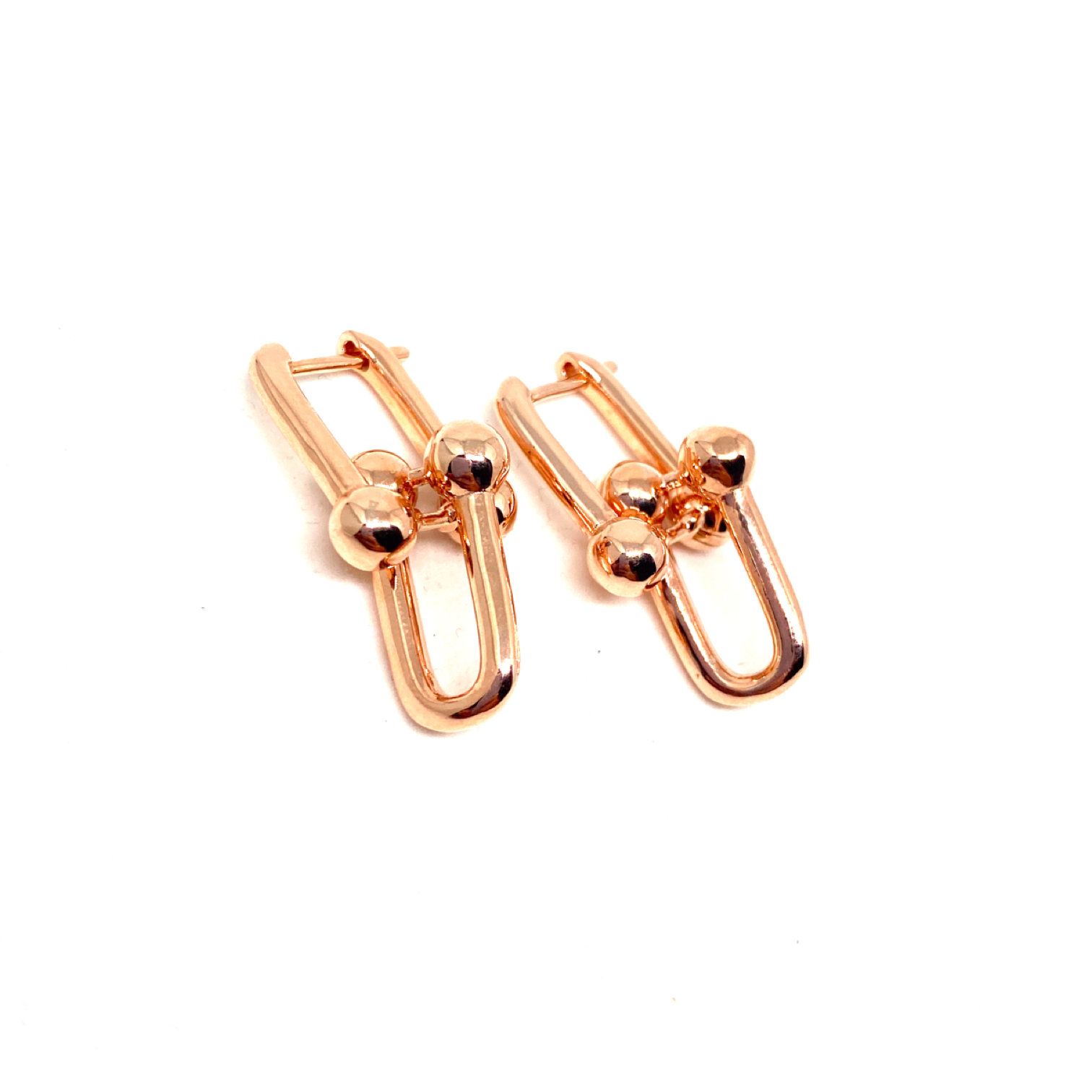 Kadın Gümüş Geçme Zincir Küpe Serenay Küpe Altın Görünümlü 925 ayar